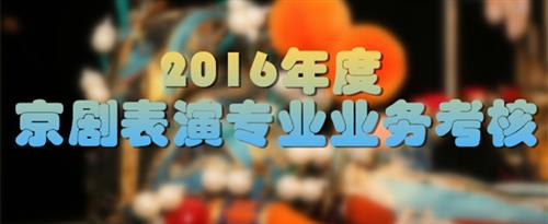 美女被操91国家京剧院2016年度京剧表演专业业务考...